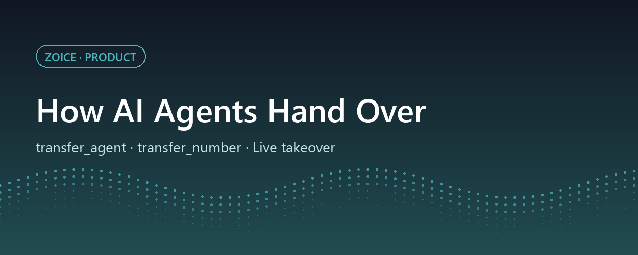 How AI Agents Hand Over: Agent-to-Agent Transfer, Human Escalation, and Live Supervision