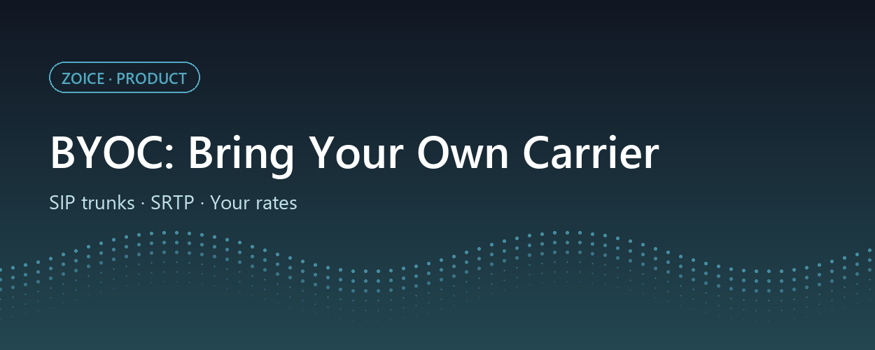 BYOC for Voice AI: Wiring Your Own SIP Trunks into AI Agents (and Why Telephony Margins Matter)